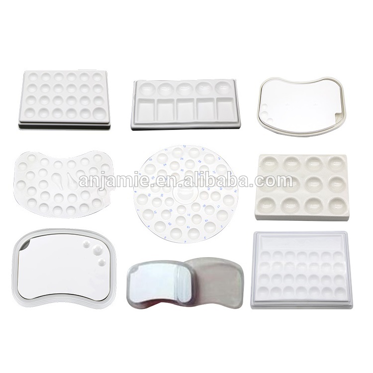 dental glazed plate Laboratory white Spotting plates